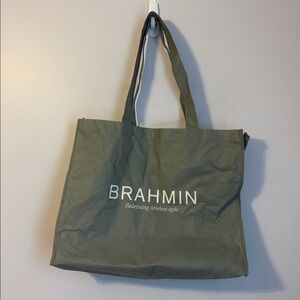 Brahmin Gray Reusable Tote Bag